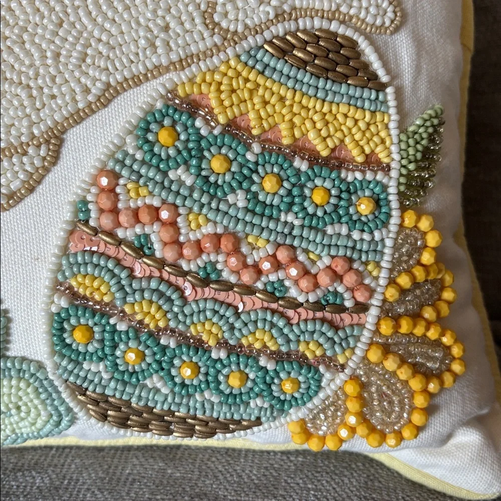 Pier 1 beaded pillow.